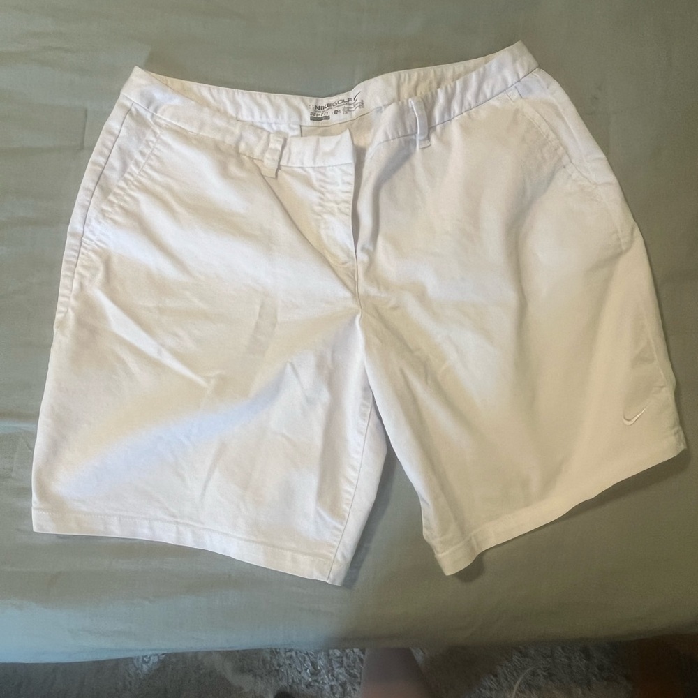White Nike Golf shorts